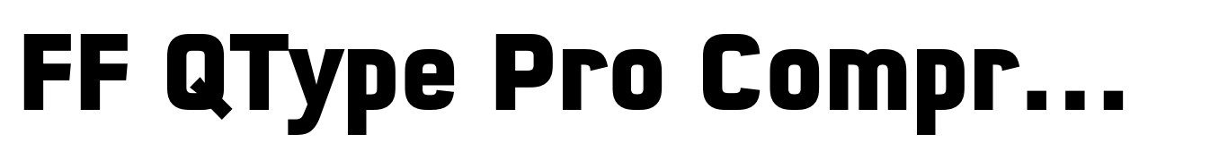 FF QType Pro Compressed Bold